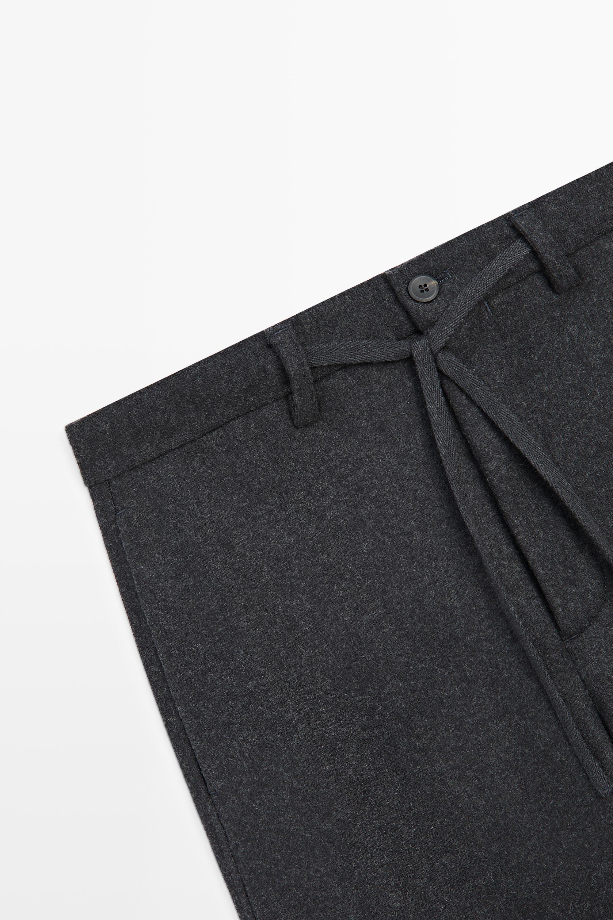 Pantalon 100 % laine total look